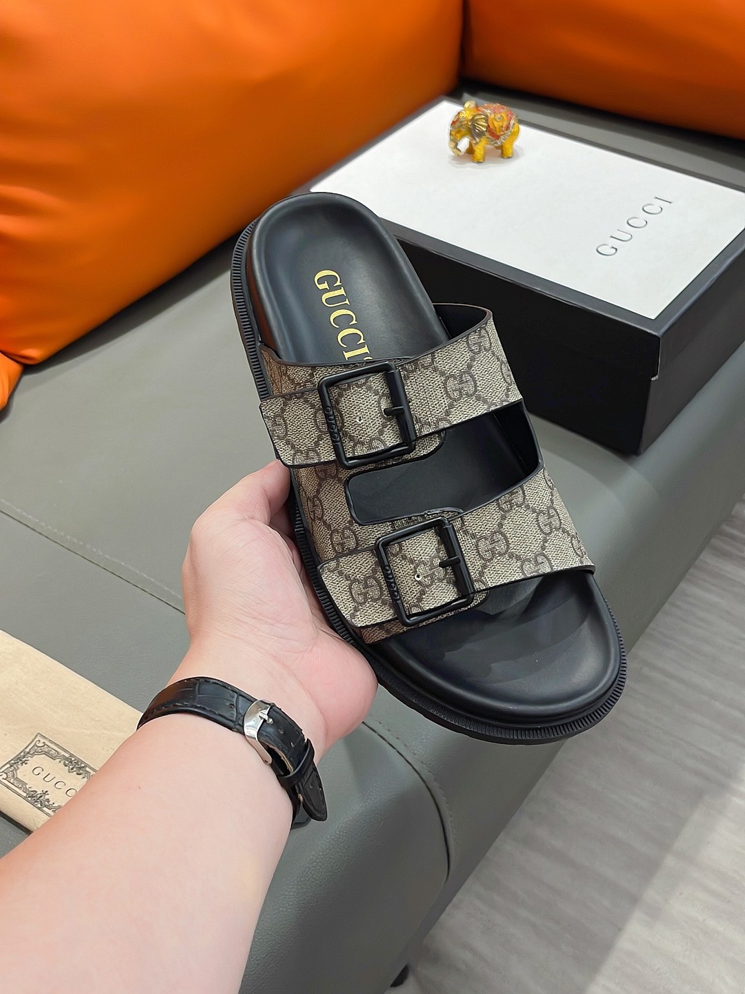 GUCCI Men's Premium Slides - Luxury Designer Sandals - Premium Collection - Image 3