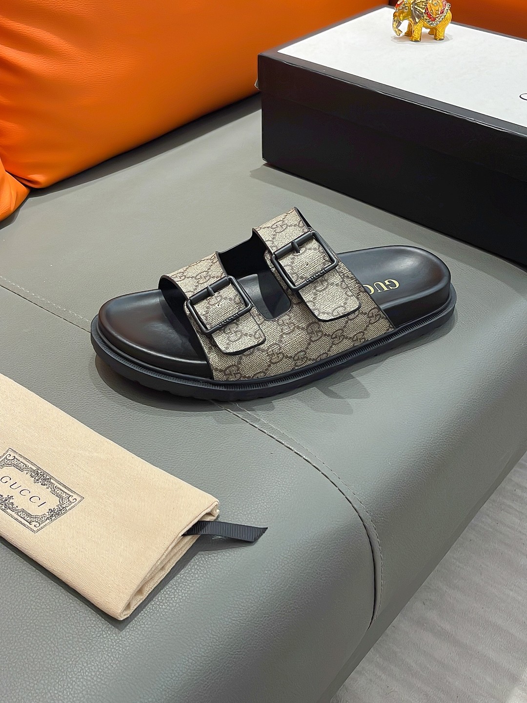 GUCCI Men's Premium Slides - Luxury Designer Sandals - Premium Collection - Image 4