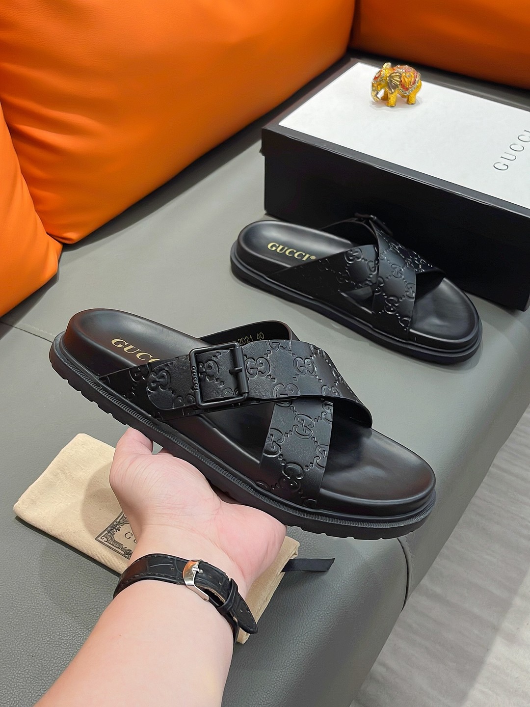 GUCCI Men's Luxury Sandals - Premium Designer Slides - Image 5