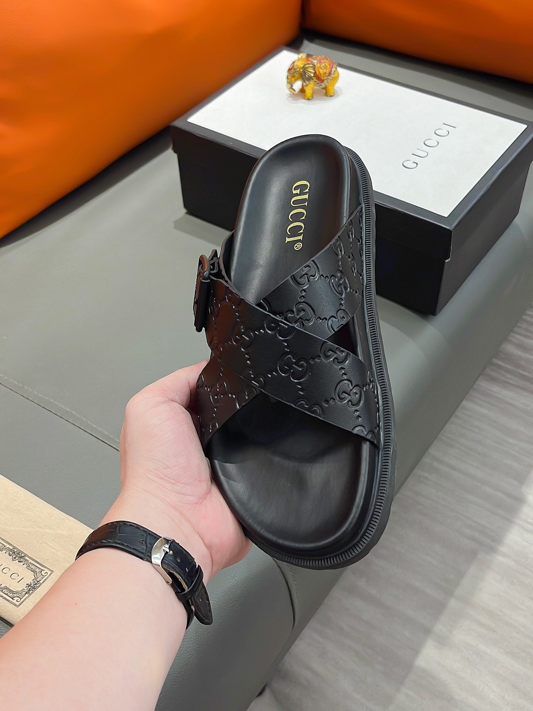 GUCCI Men's Luxury Sandals - Premium Designer Slides - Image 6