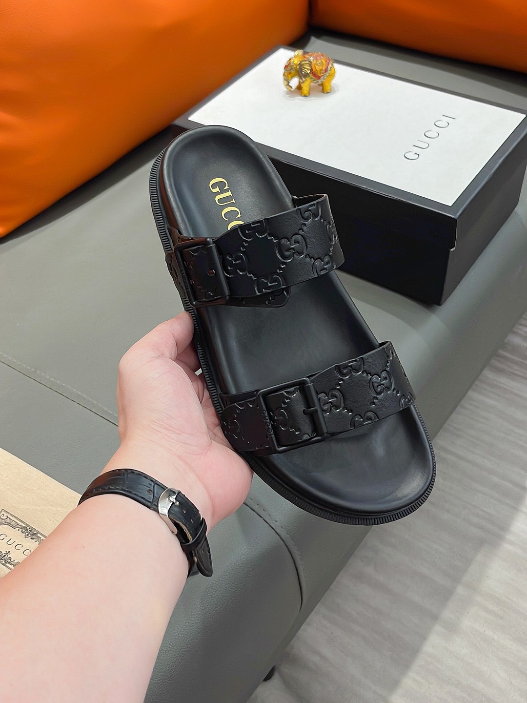 GUCCI Men's Luxury Sandals - Premium Designer Slides - Image 3