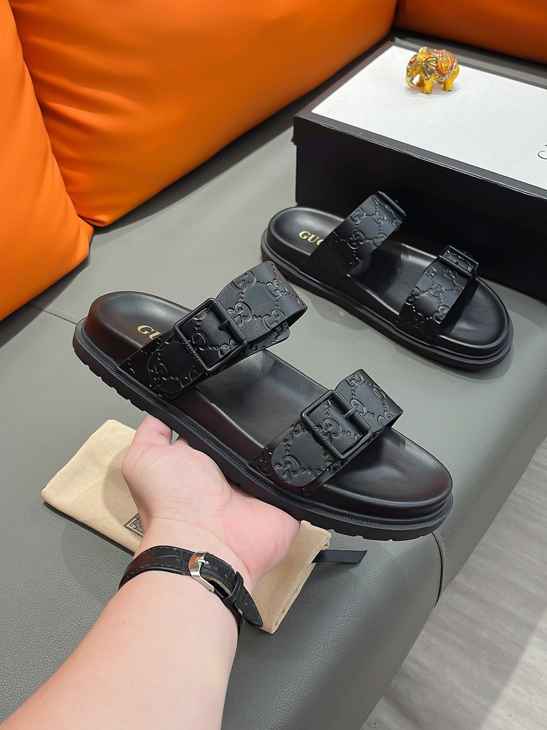 GUCCI Men's Luxury Sandals - Premium Designer Slides - Image 5
