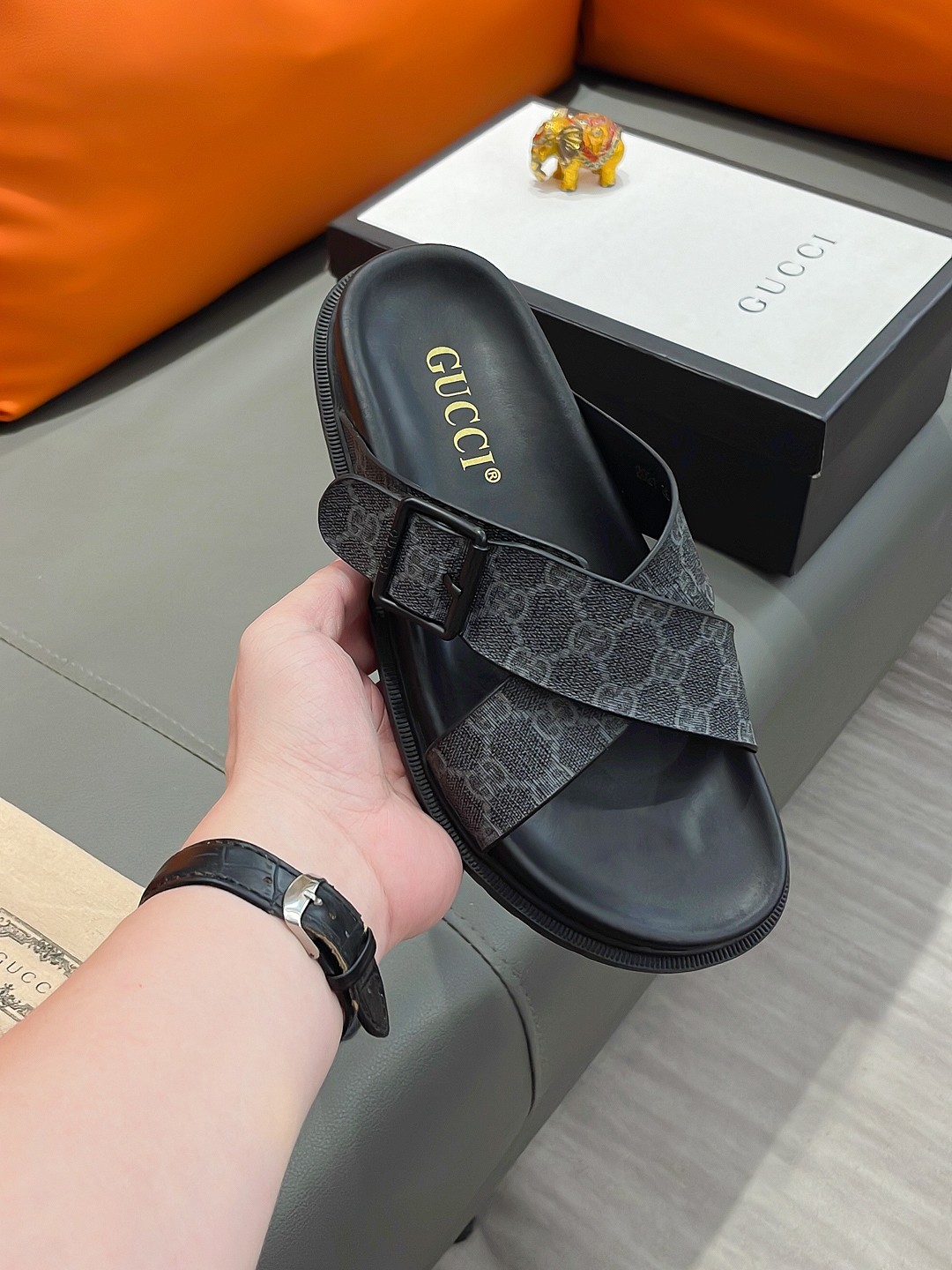 GUCCI Men's Luxury Sandals - Premium Designer Slides - Image 3