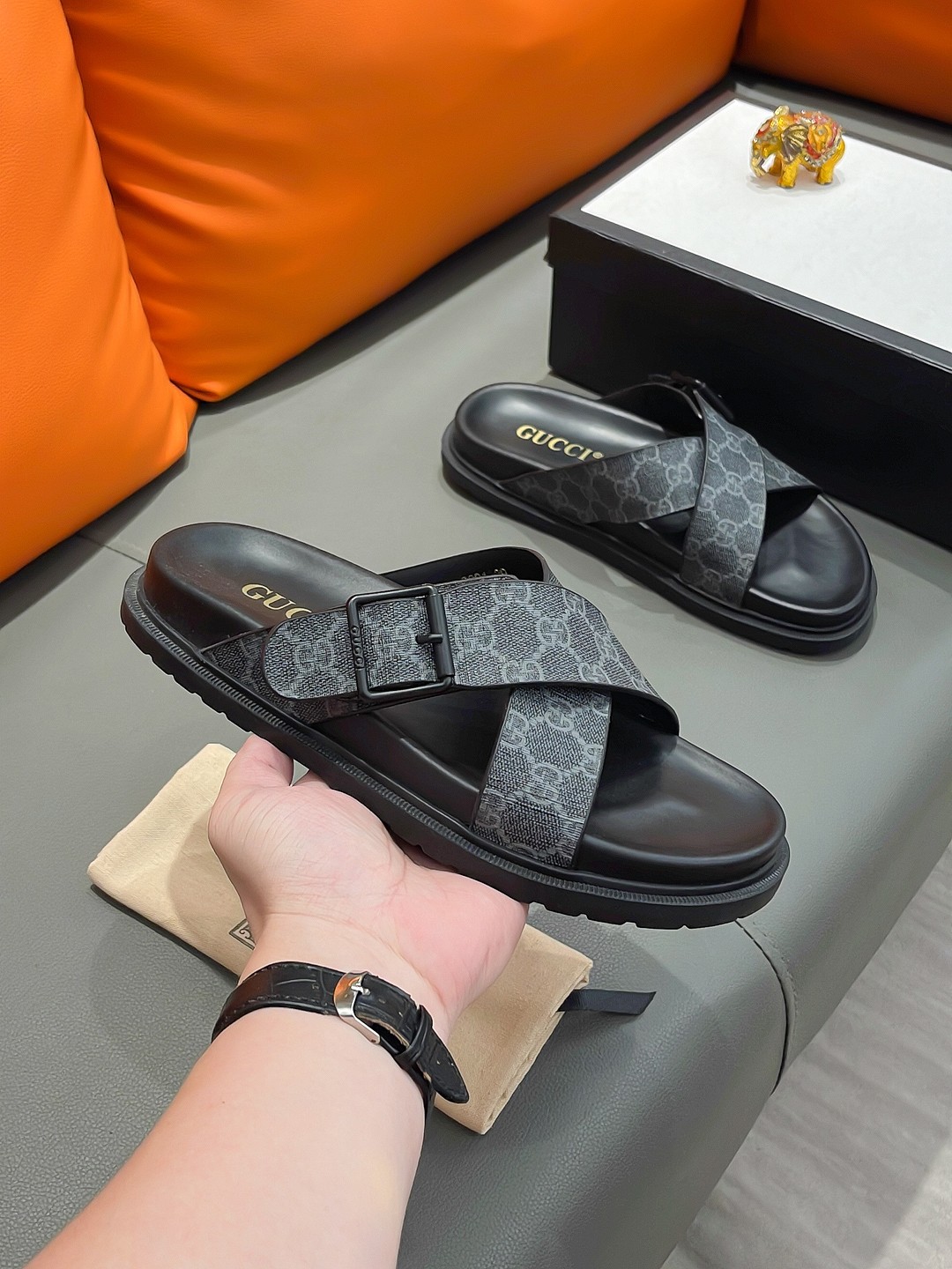GUCCI Men's Luxury Sandals - Premium Designer Slides - Image 5