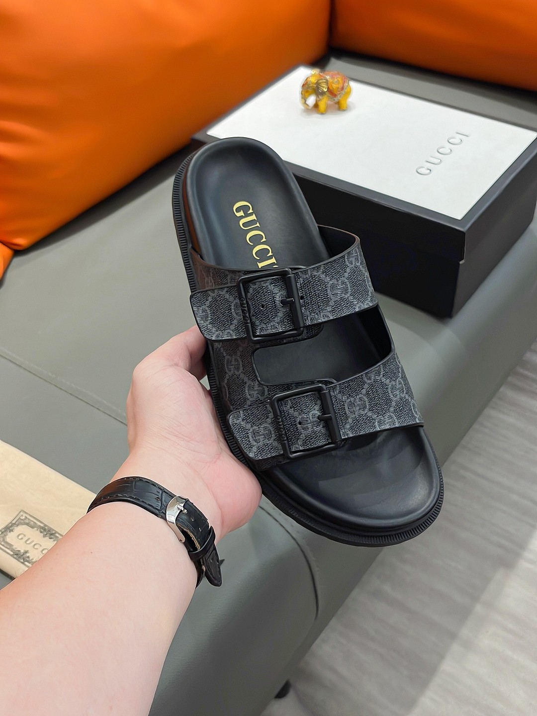 GUCCI Men's Luxury Sandals - Premium Designer Slides - Image 3