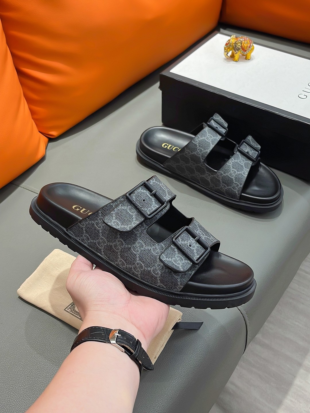 GUCCI Men's Luxury Sandals - Premium Designer Slides - Image 5