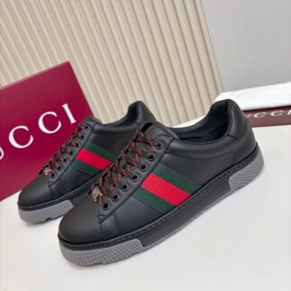 GUCCI New Arrival Casual Sneakers - Premium Leather Upper - Genuine Leather Lining - Original TPU Sole