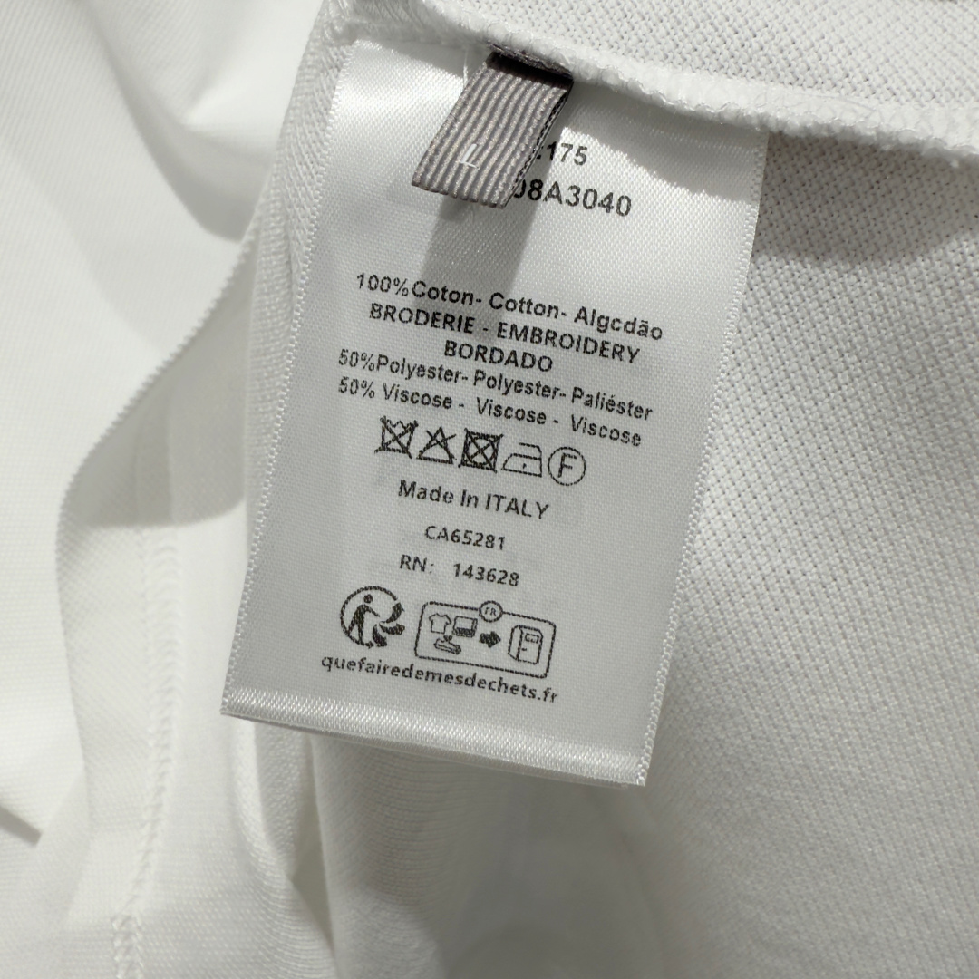 Dior Secret Garden Embroidered Polo Shirt - Image 8