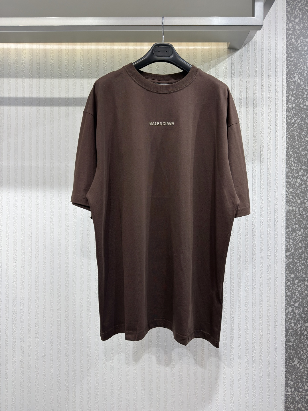 Balenciaga Classic Letter Brown T-shirt