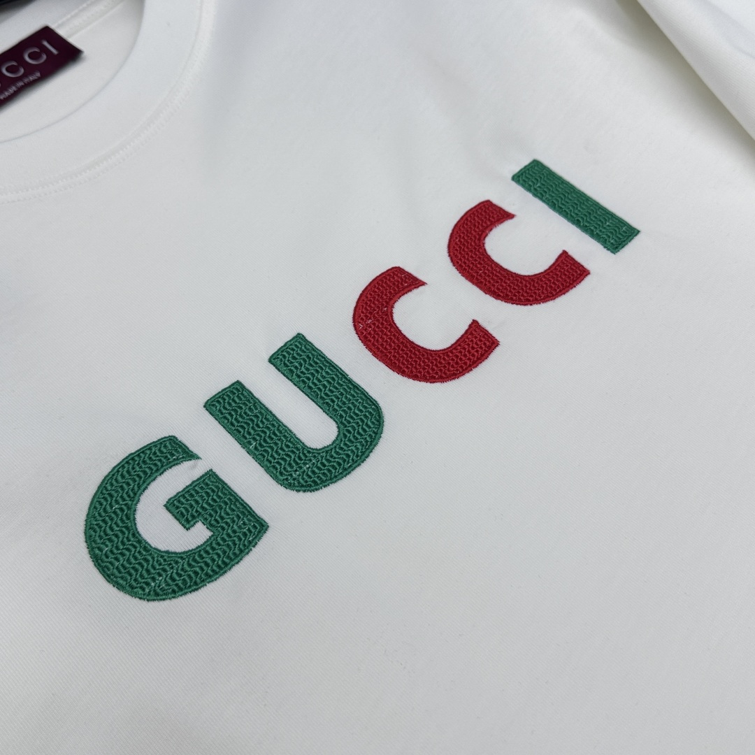 Gucci Multicolor Logo Print T-shirt - Image 8