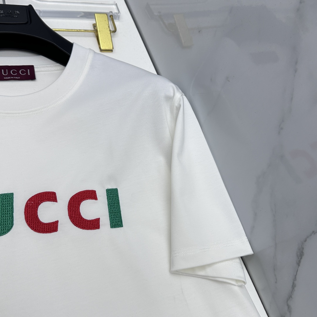 Gucci Multicolor Logo Print T-shirt - Image 7
