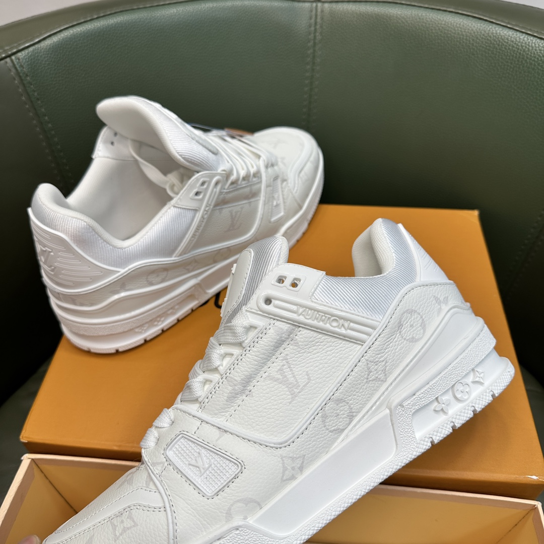 Louis Vuitton LV NEW Leather Sneakers - Blue - Image 6