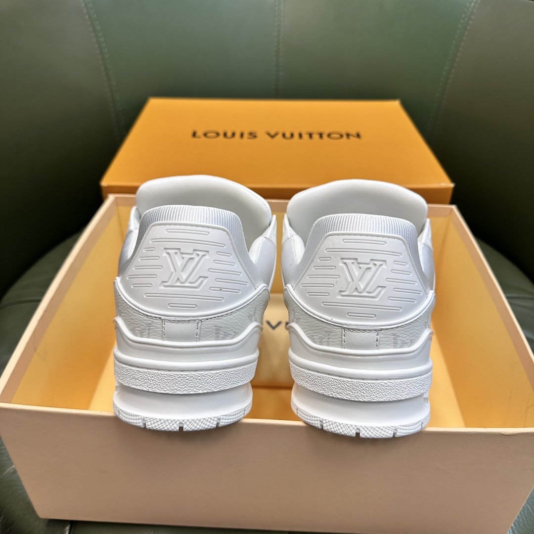 Louis Vuitton LV NEW Leather Sneakers - Blue - Image 4