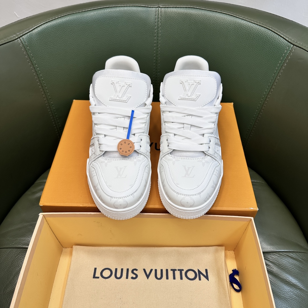 Louis Vuitton LV NEW Leather Sneakers - Blue