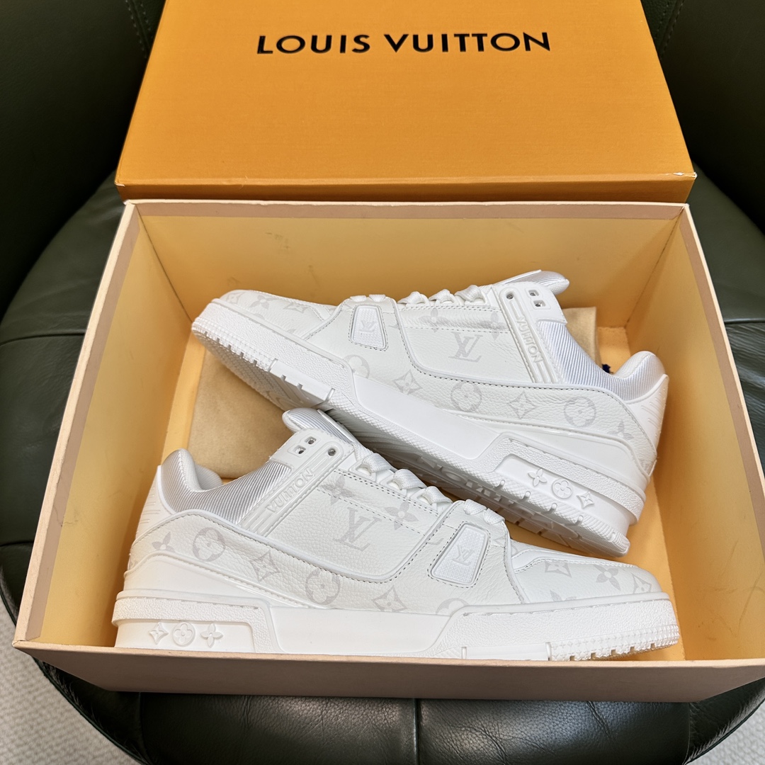 Louis Vuitton LV NEW Leather Sneakers - Blue - Image 8