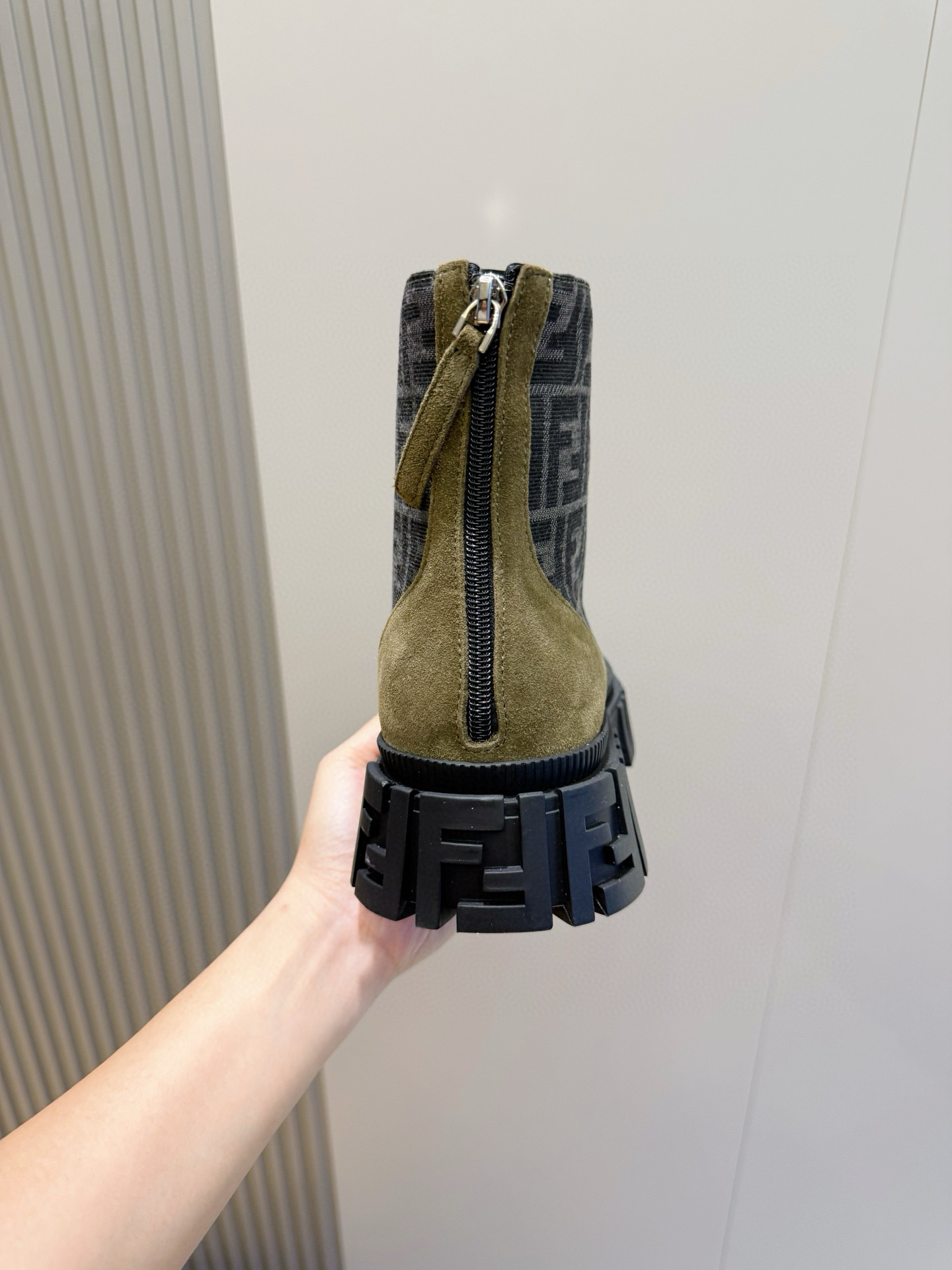 FENDI Men's Luxury Boots - Premium Designer Footwear - Black FF - Image 6