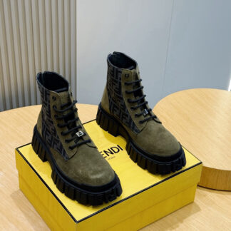 FENDI Men's Luxury Boots - Premium Designer Footwear - Black FF