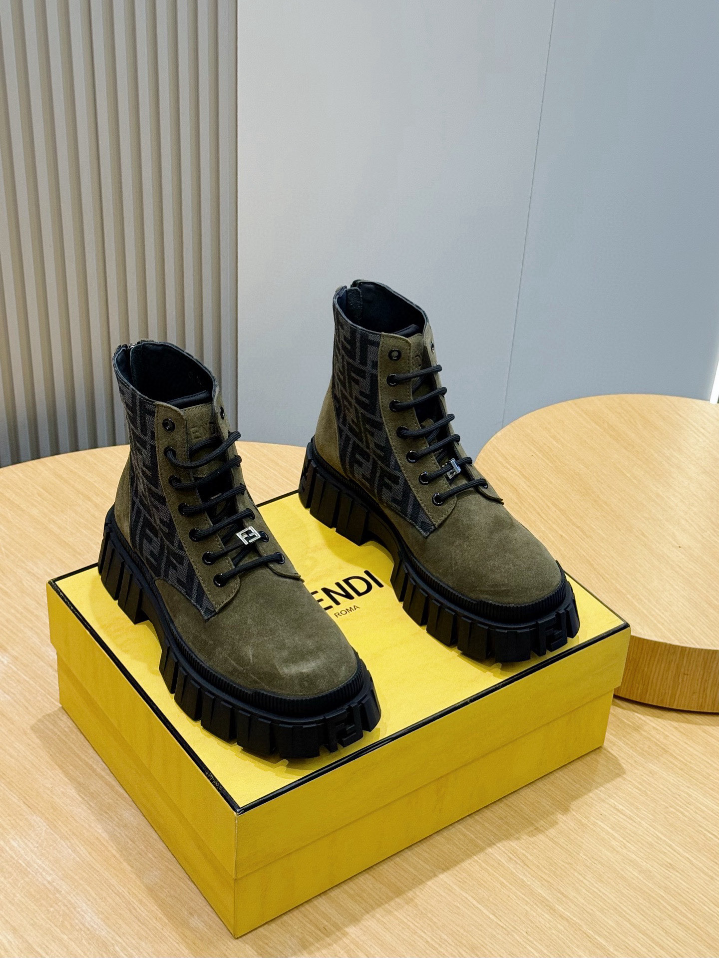 FENDI Men's Luxury Boots - Premium Designer Footwear - Black FF