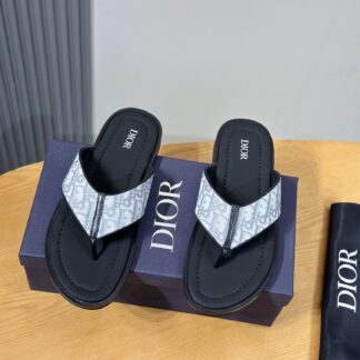 DIOR Men's Designer Slides - Premium Leather Sandals