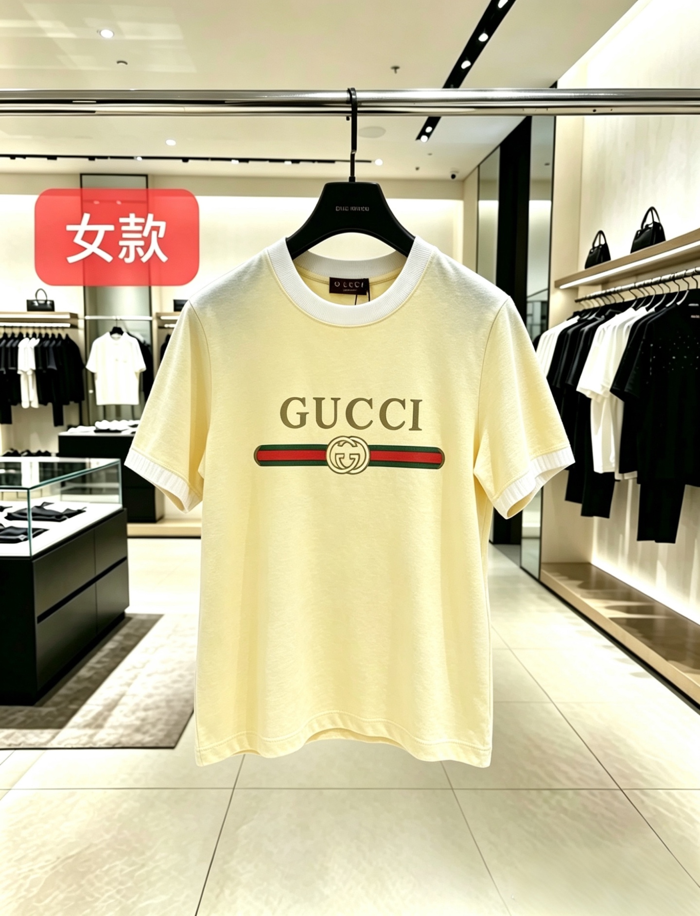Gucci Spring/Summer Ruffle Sleeve Classic Print T-shirt